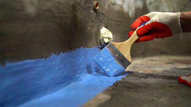 Commercial Exterior Waterproofing project at a Foley, MN business property by SJ Waterproofing Pros